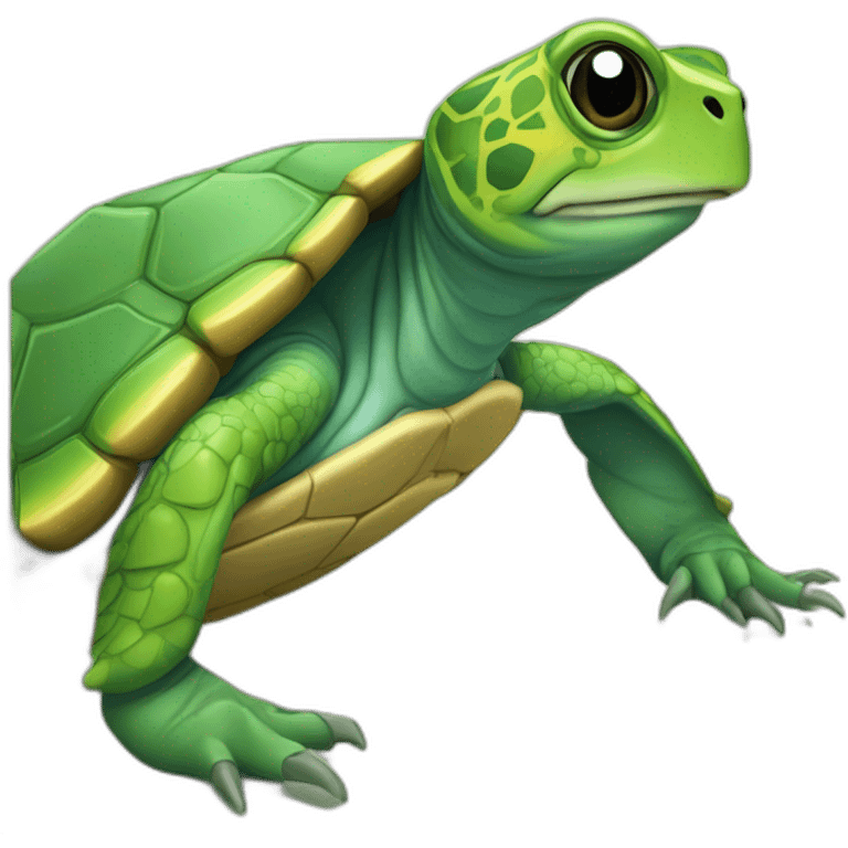 Tortue Clain grenouille emoji