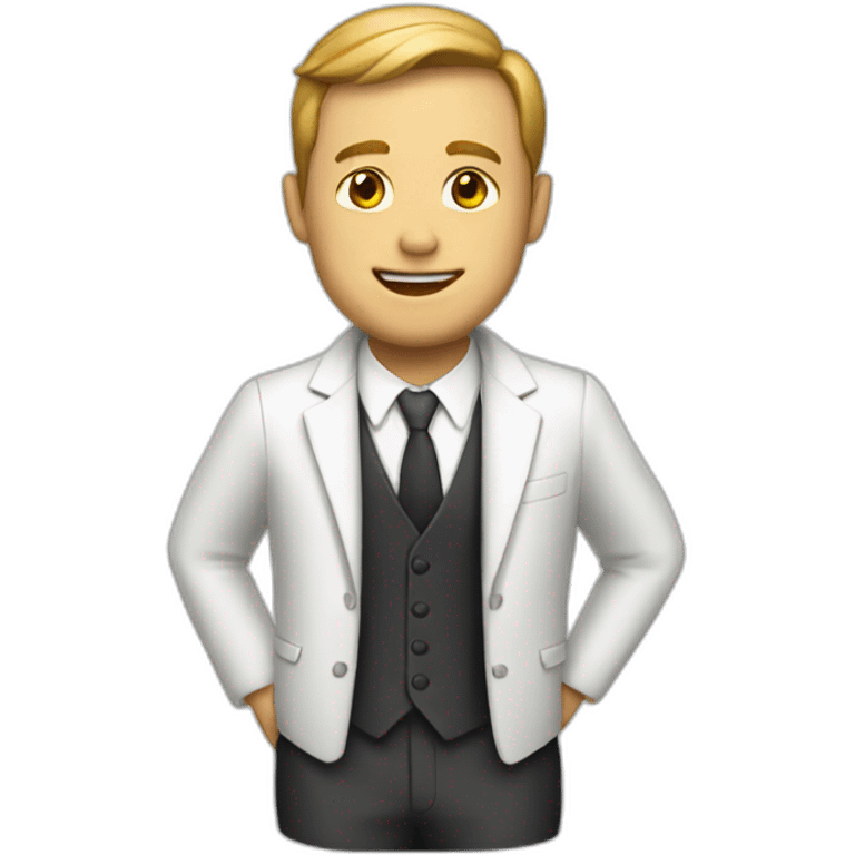 white man suit emoji