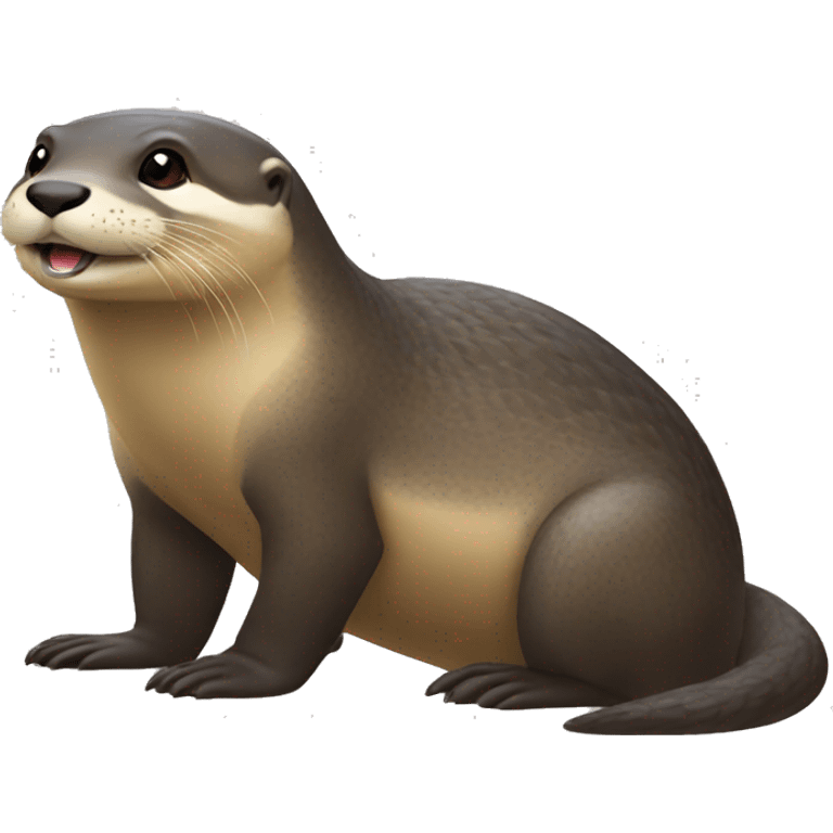 Loutre sur tortue emoji