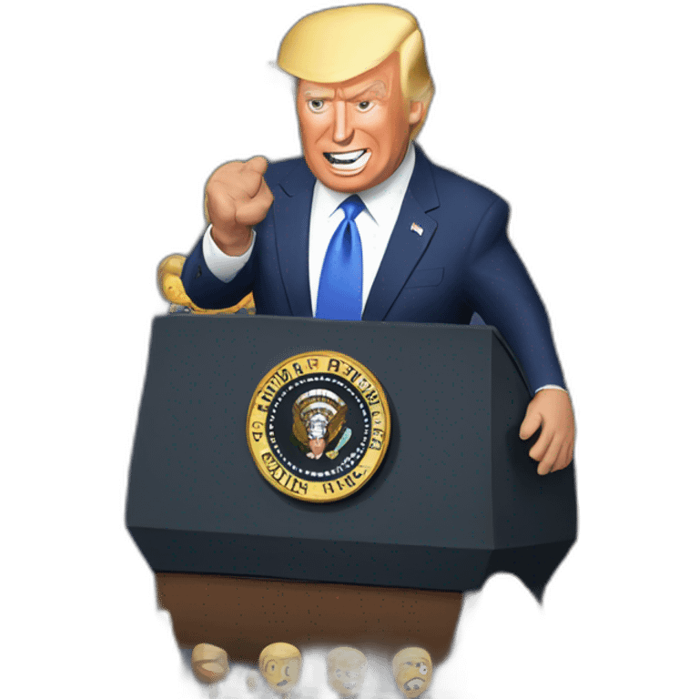 Donald trump fight joe biden emoji