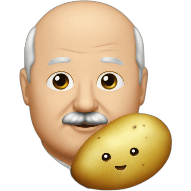 Lukashenko and potato emoji