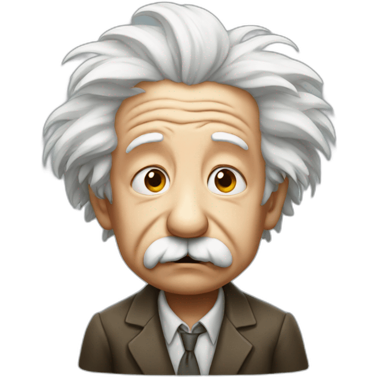 Einstein crying emoji