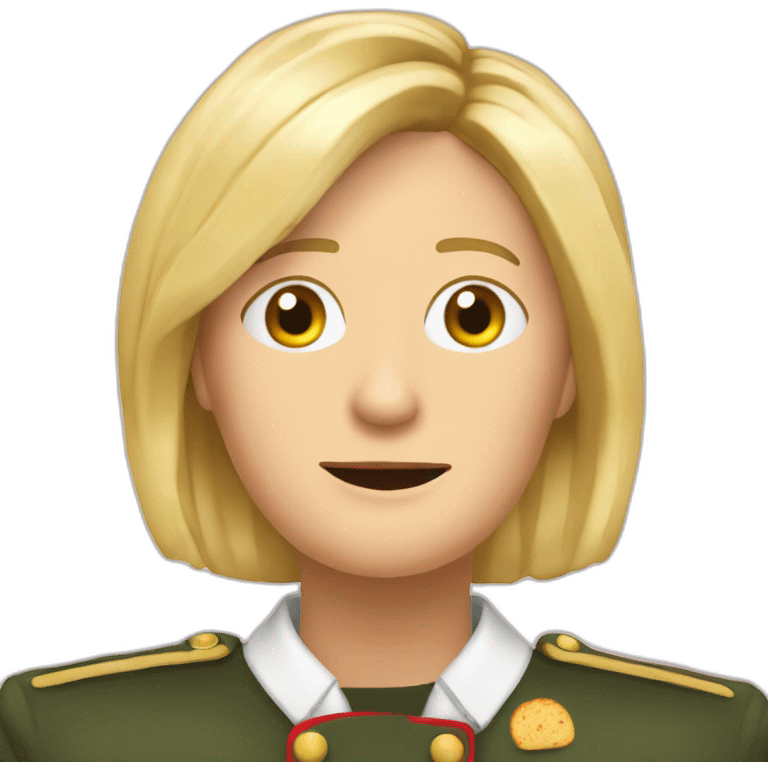 marine lepen qui mange un un tacos emoji