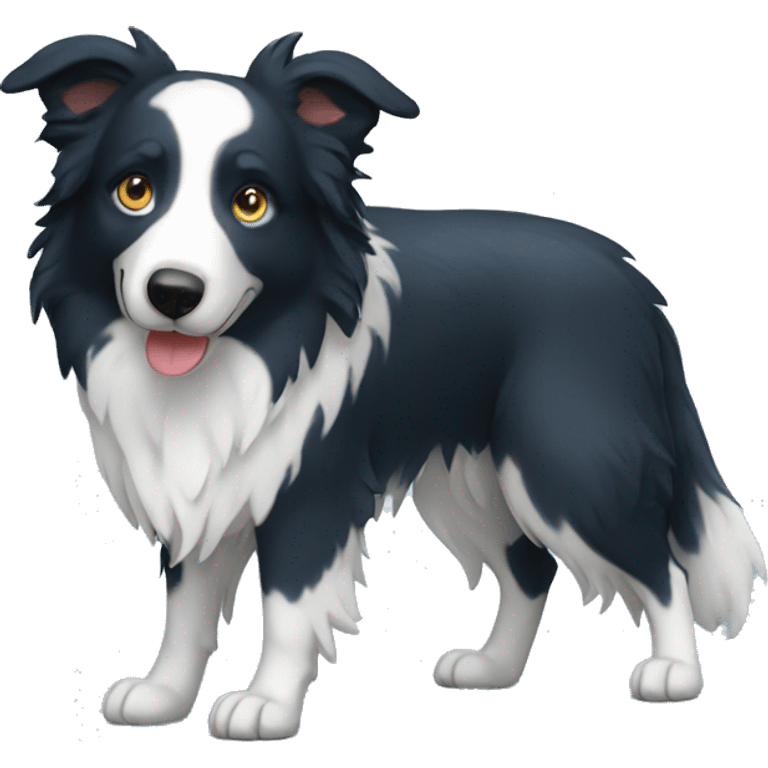 Blue muerl border collie emoji