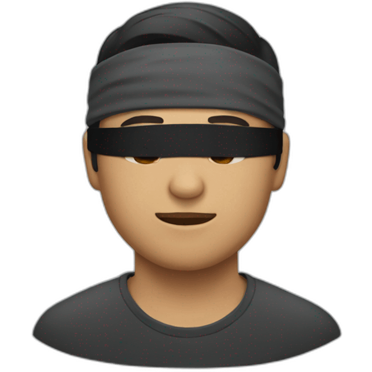 Man with blindfold emoji