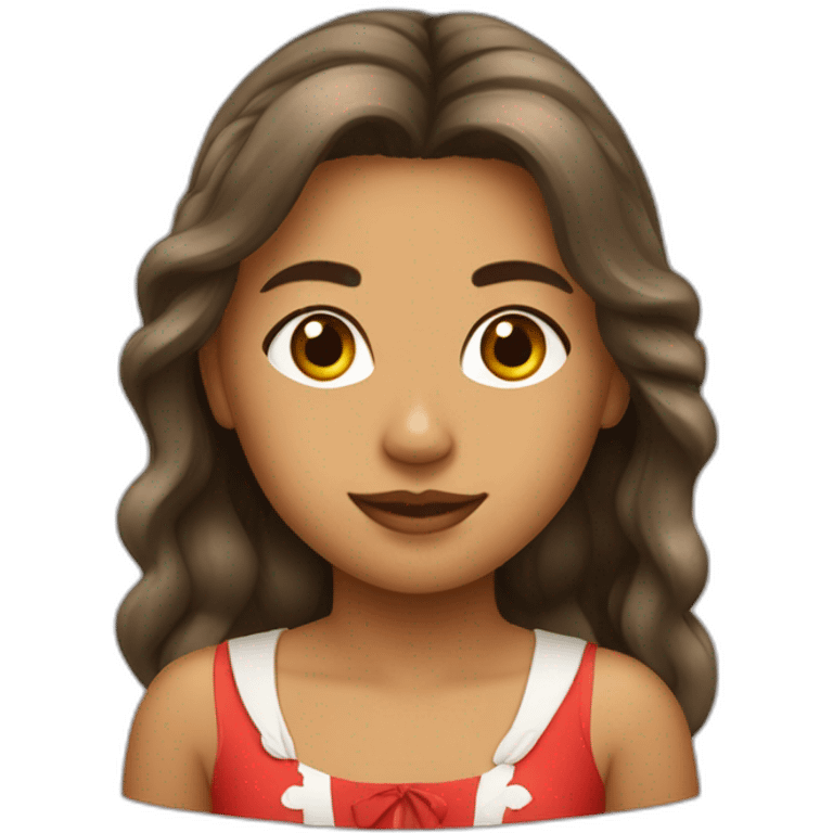 Fille brésilienne Suisse emoji