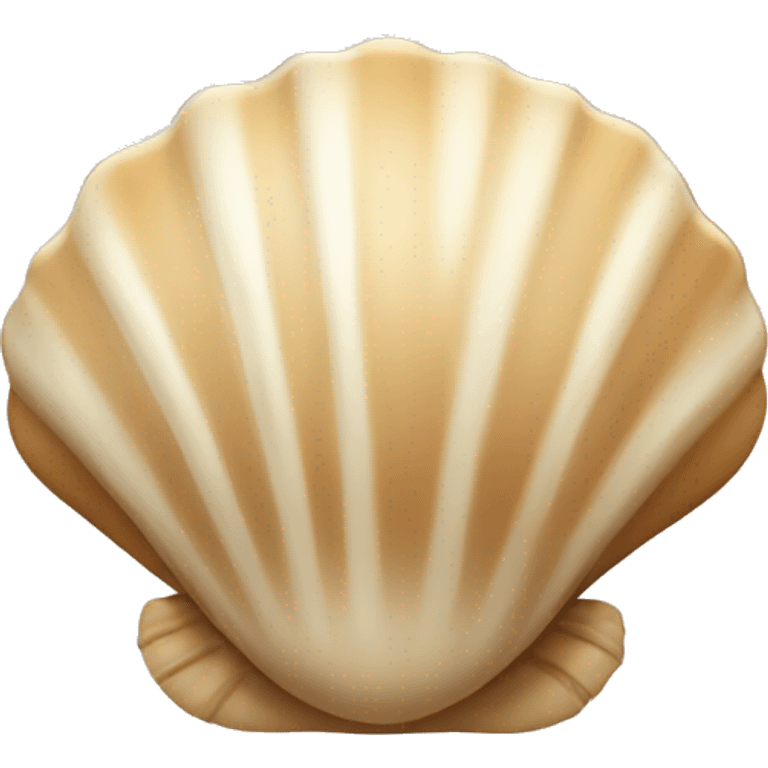 Beige shell emoji