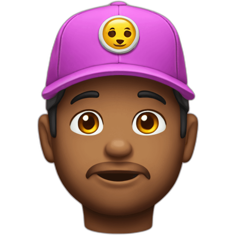 Oso con gorra de trap emoji