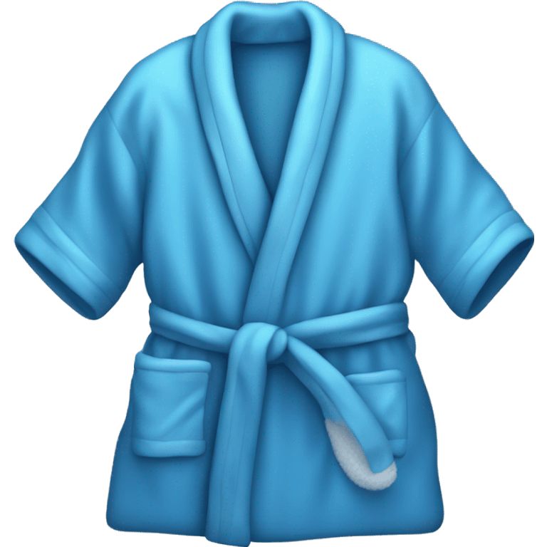 Blue home bathrobe emoji