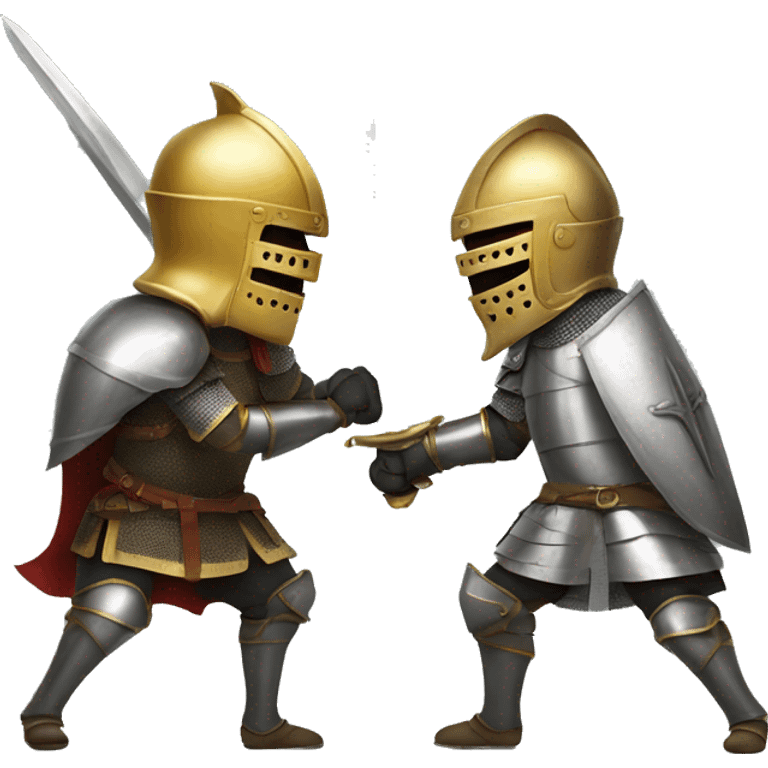 Two knights fighting emoji