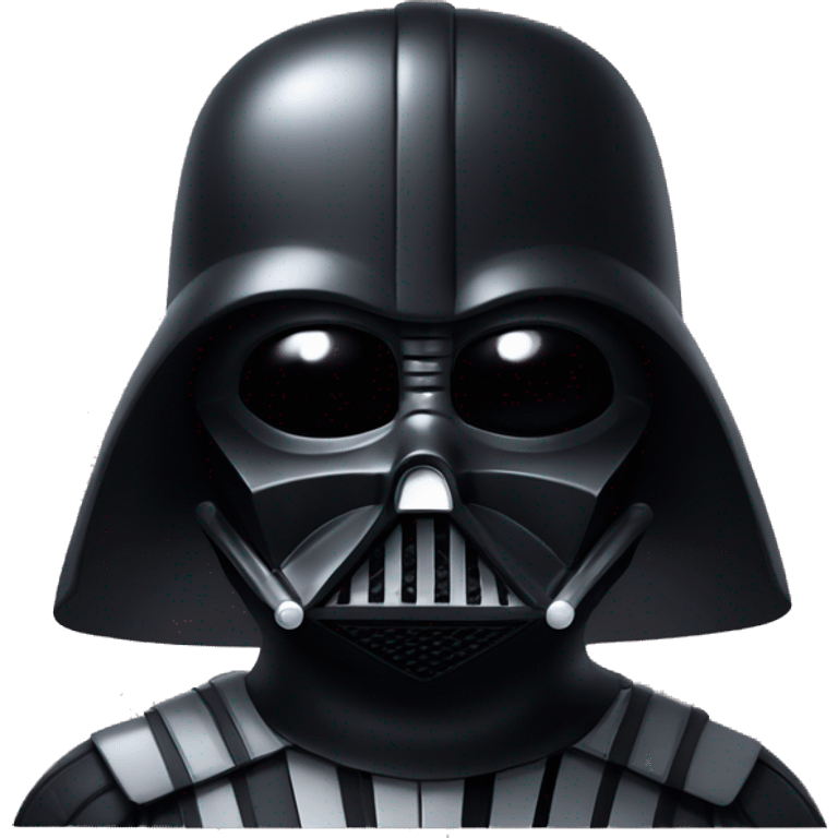 Darth Vader winking and sending a black heart with lips emoji