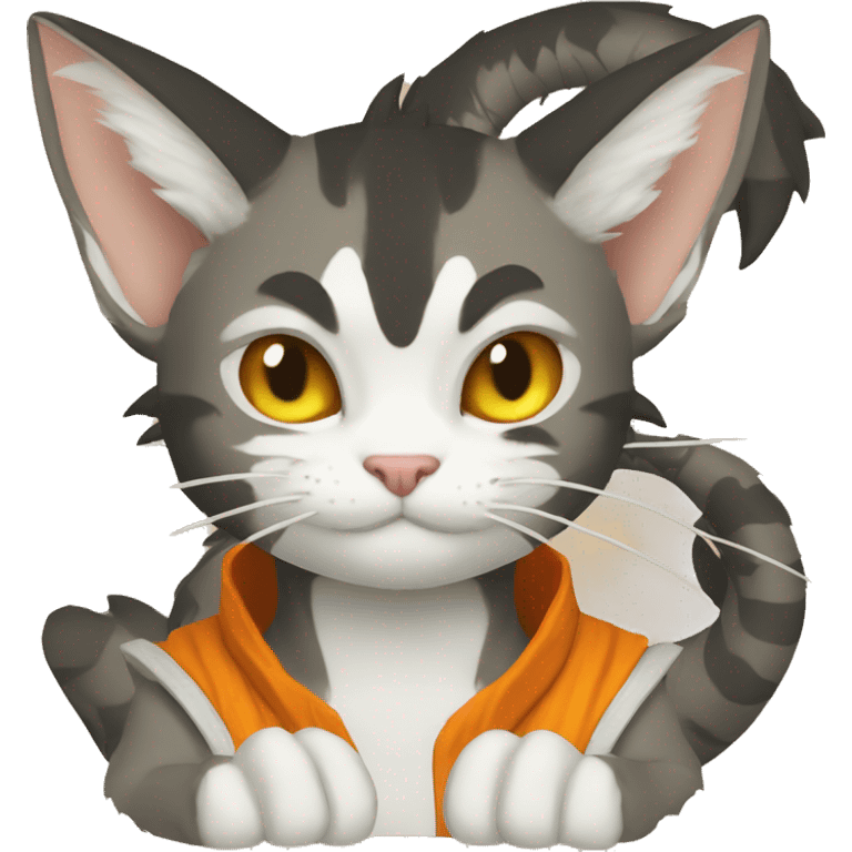 dragon goku cat emoji