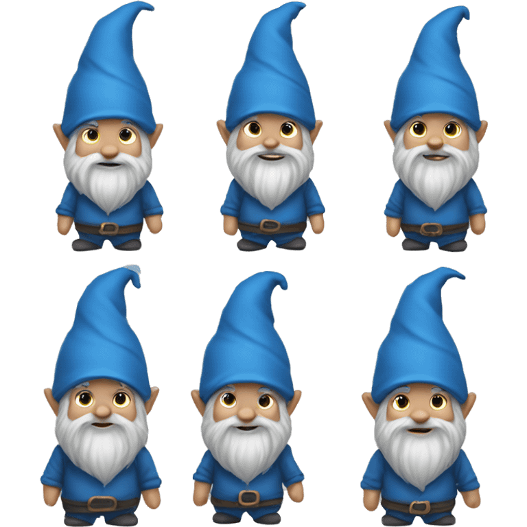 Gnomes with blue clothing  emoji