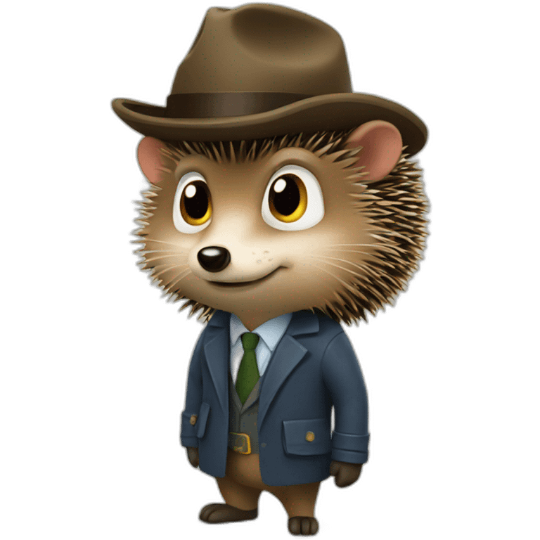 detective hedgehog emoji