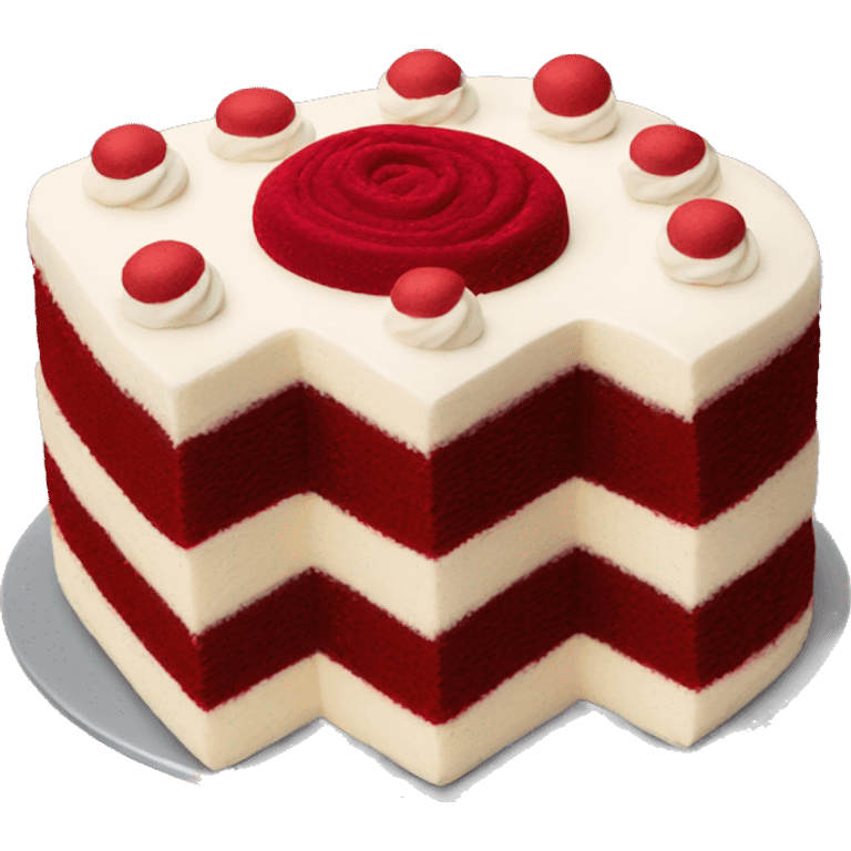 red velvet cake emoji