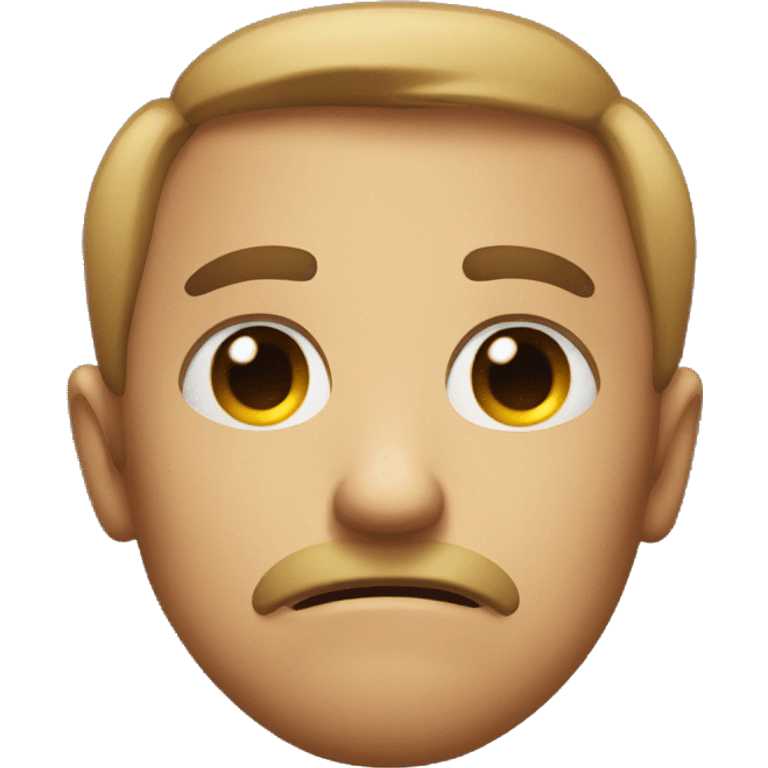 An emoji face that is giving an intense stare  emoji