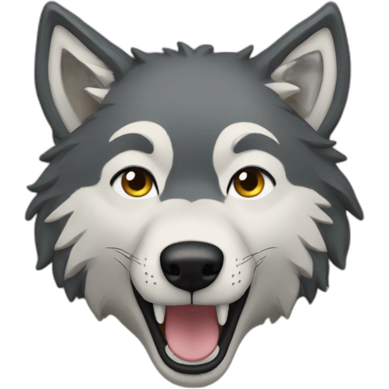 grateful wolf emoji