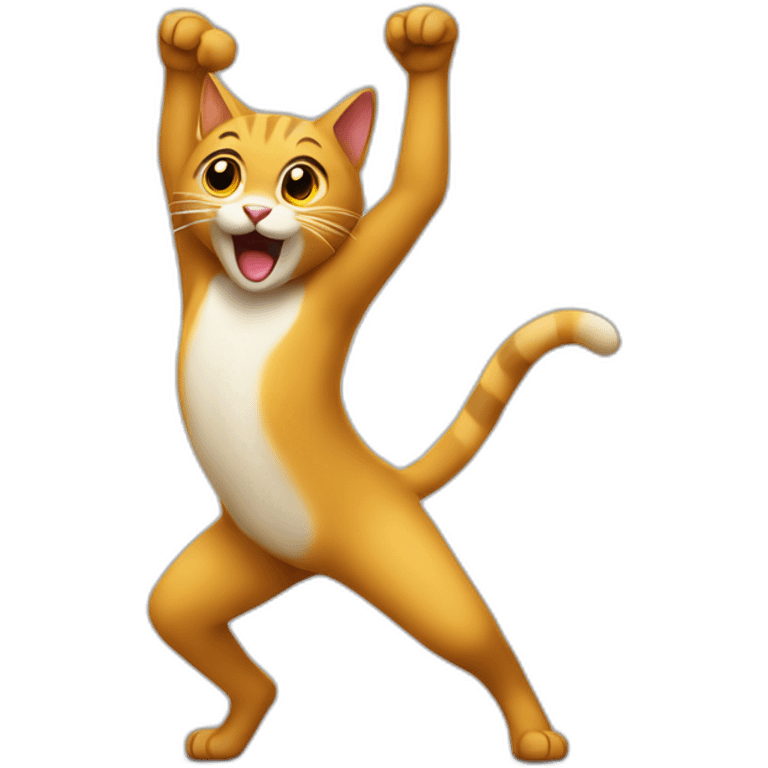 Gato bailando emoji