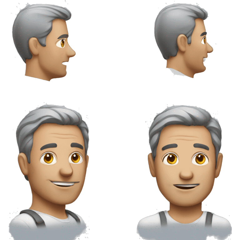 A middle aged man emoji