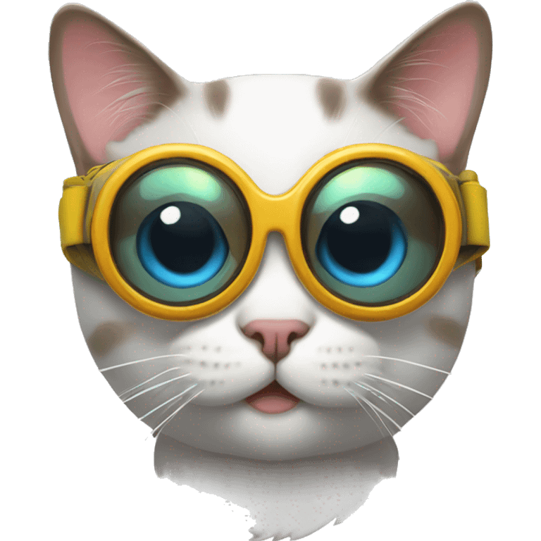 cat with goggles emoji