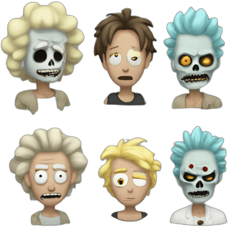 Rick un Rick and morts emoji