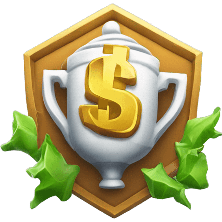 make a fortnite victory royale emoji with a 100 dollars on it saying cash cup winner emoji