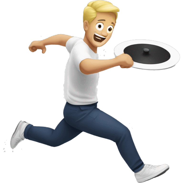 Throwing plates, OPPA! emoji