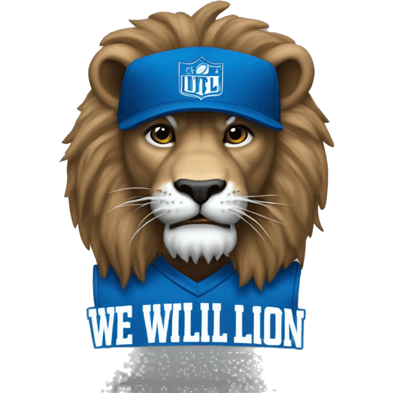 Detroit lion saying we will beat buffalo emoji