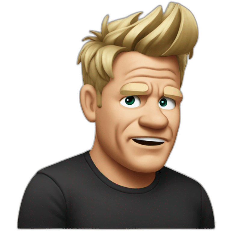 gordon ramsay listening to music emoji