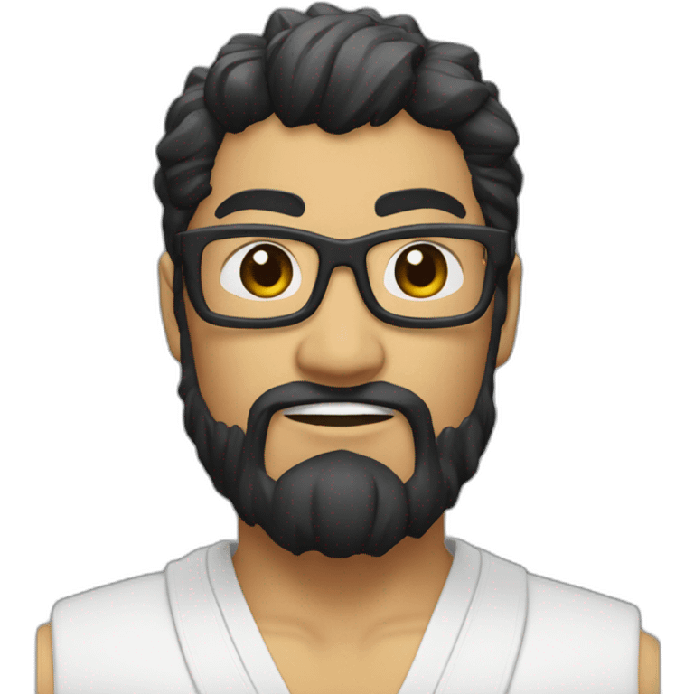 Ryu metisse avec des lunette emoji