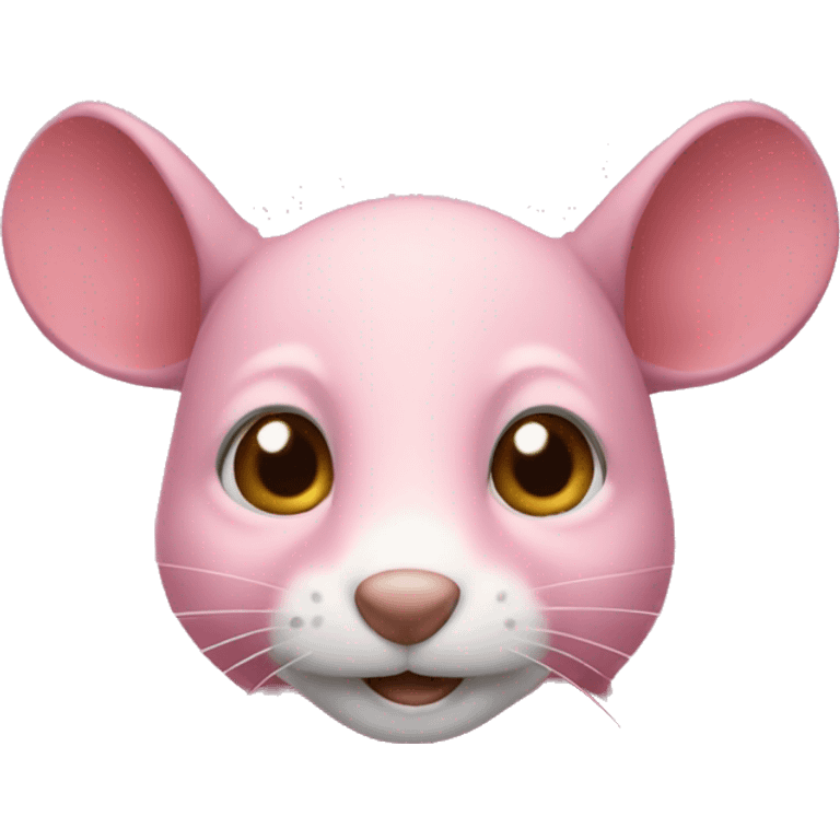 ratita de color rosa emoji