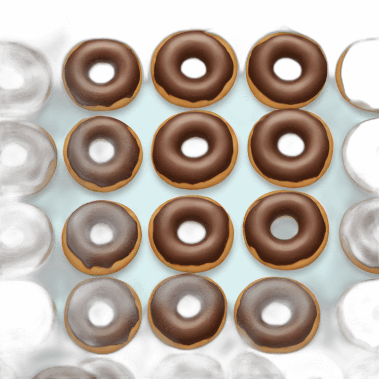 chocolate donut emoji