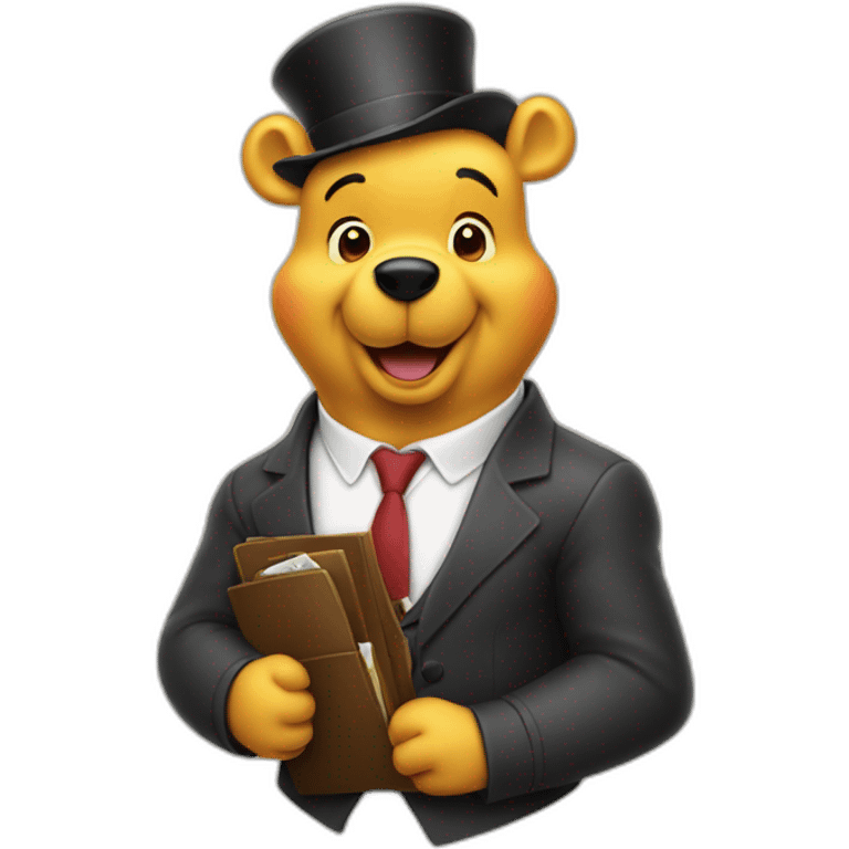 winne the pooh as a banker emoji