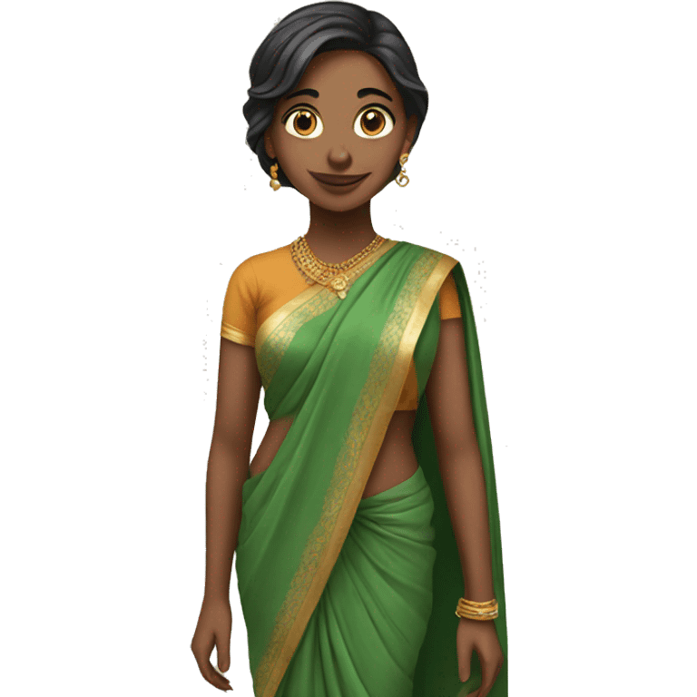 Girl in saree emoji