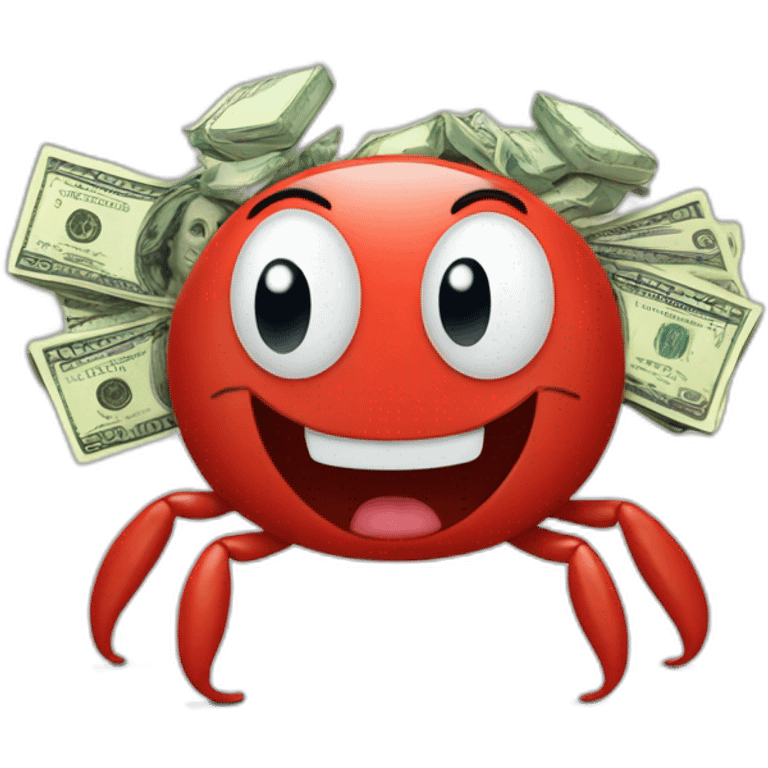 mr krab with money emoji