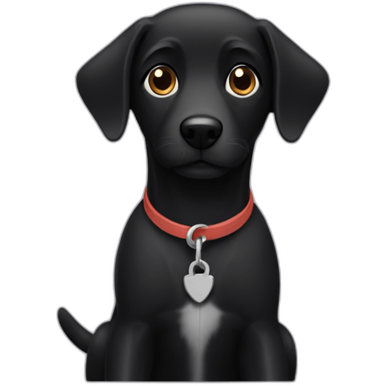 dashhund black dog emoji