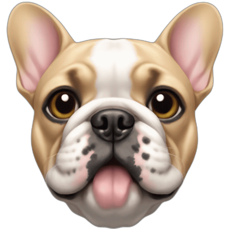 french bulldog head emoji