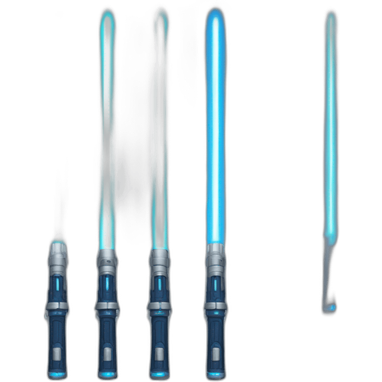 Star Wars lightsaber blue emoji