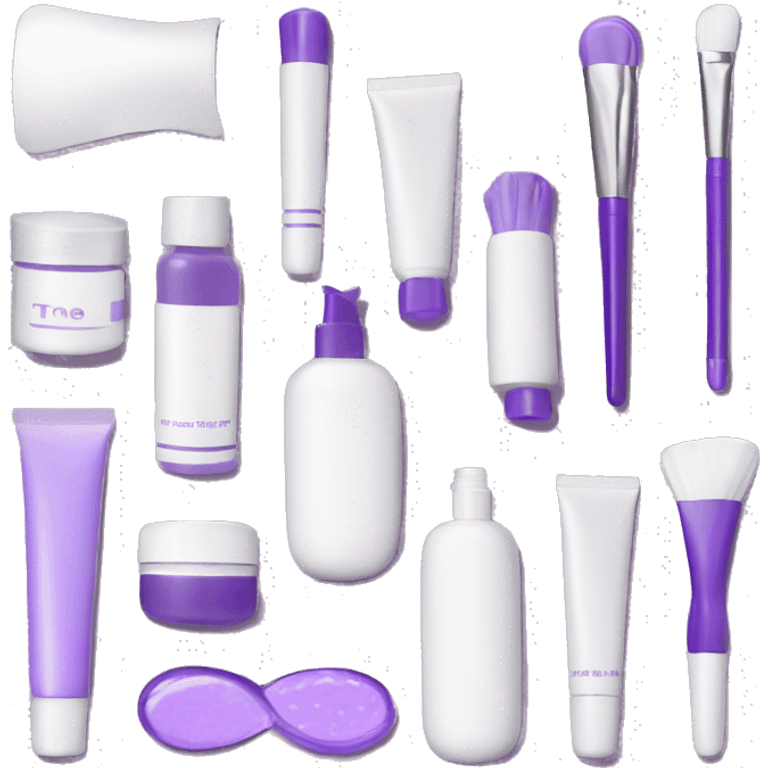 skin care Kit purple emoji