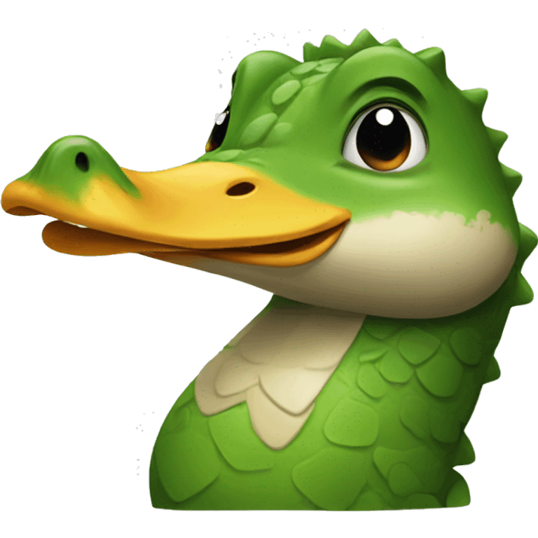 Crocodile duck emoji