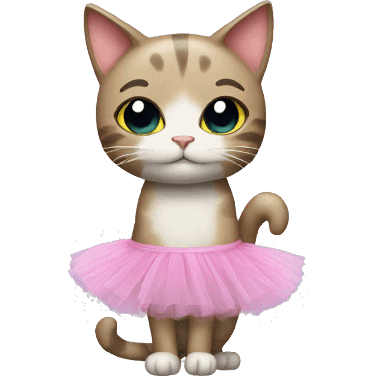 Cat with a tutu  emoji