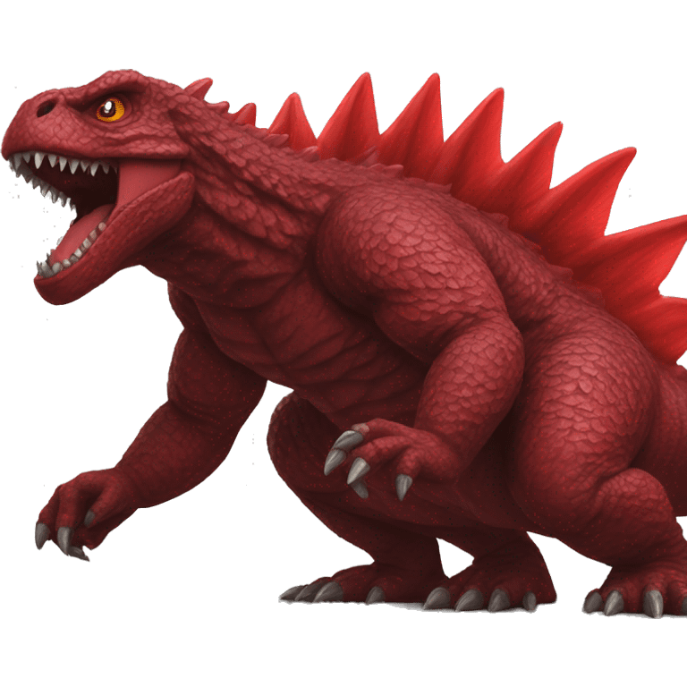 red Godzilla  emoji