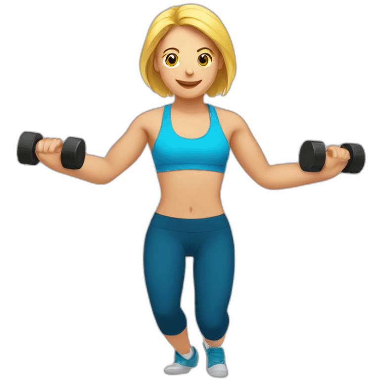 People working out with text saying loop emoji