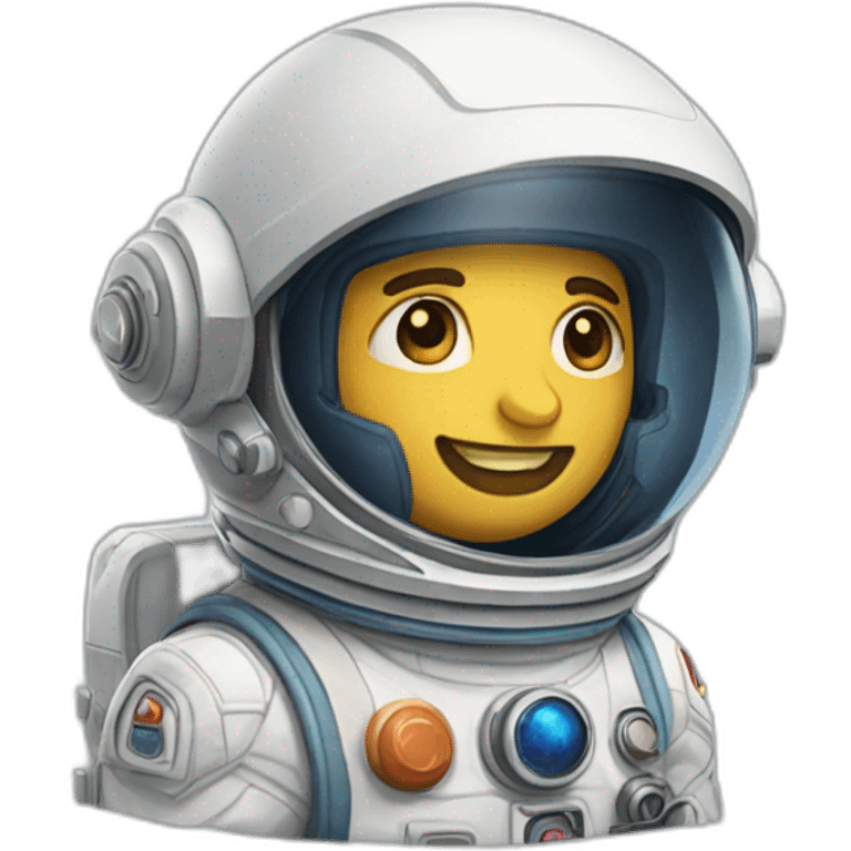 Astronauta veloz emoji