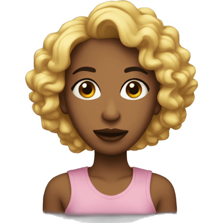 Una boca con labios negros emoji