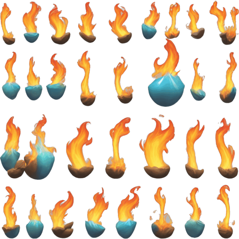 dancing water and fire peapol emoji