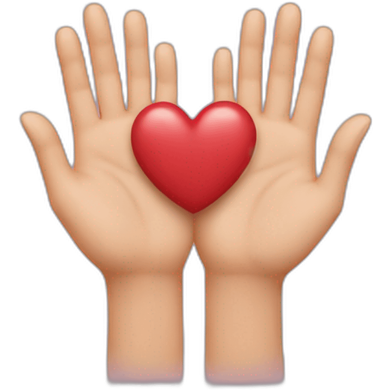 heart made with two hands  emoji