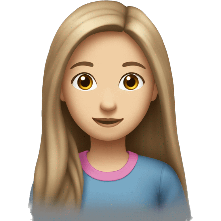 my name is Elena i would like to create my emoji for a 6 year classroom. I´m tall, straigh, long and light brown hair, my skin is quite white and my eyes are blue. i ussually wear comfy clothes like jeans and t-shirts.my favourite colors are pink emoji