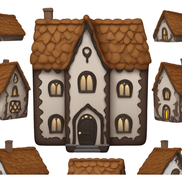 Gothic gingerbread house emoji