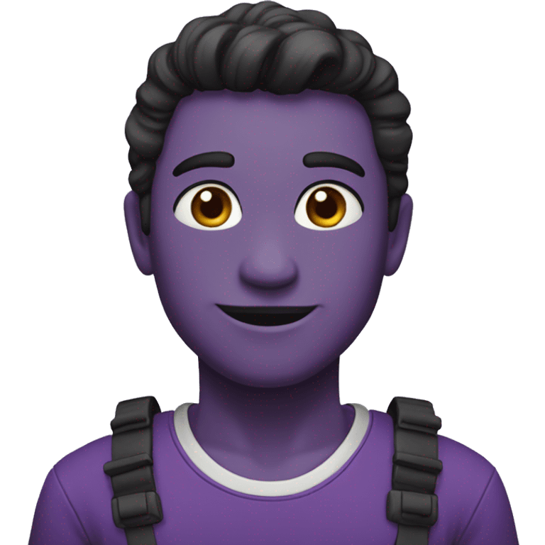 Número 8 morado emoji